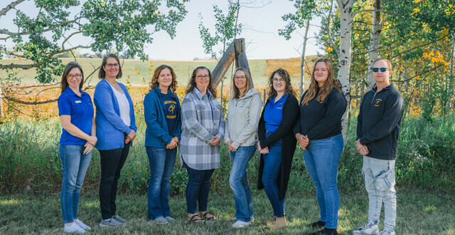 Some support staff pose at NorthStar Academy Online School